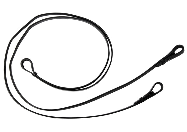 1 Kandarenzügel glatt schwarz/silber