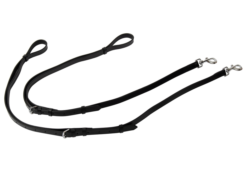 Ausbindezügel schwarz/silber