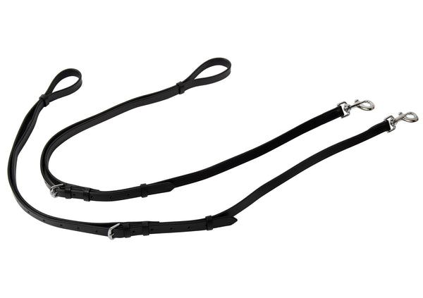 Ausbindezügel schwarz/silber