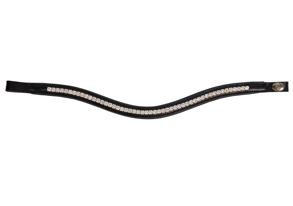 Stirnriemen Paris schwarz/silber