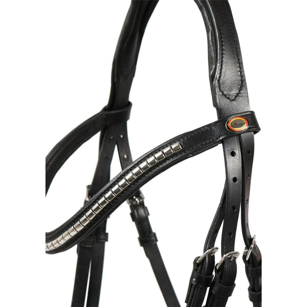 Trense Kreuth schwarz/silber