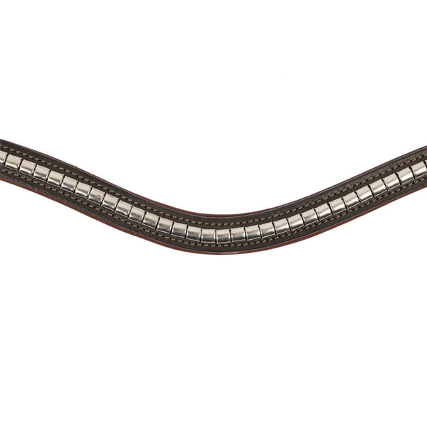 Stirnriemen Kreuth braun/silber