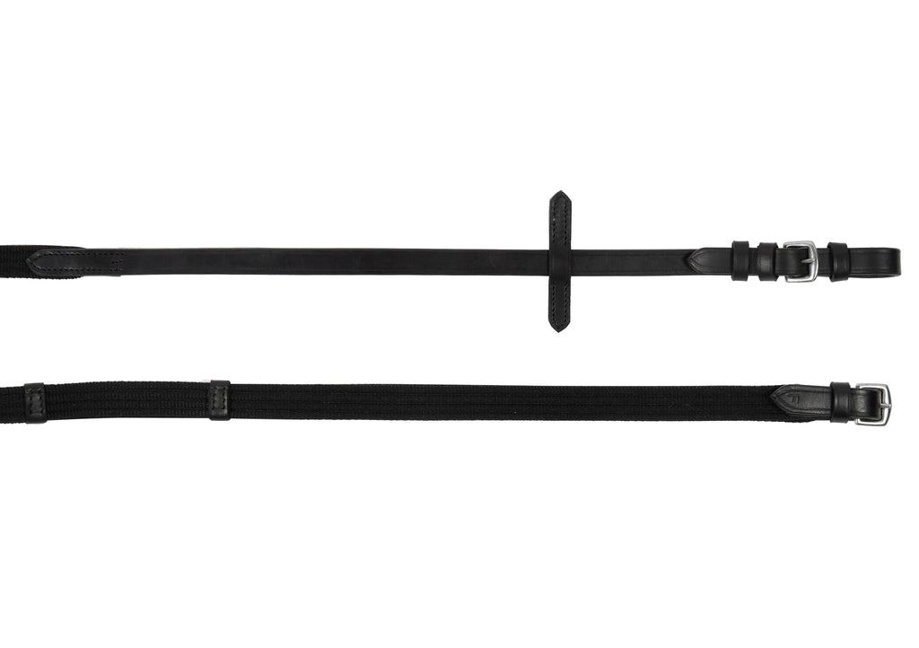 Zügel Gurt schwarz/silber
