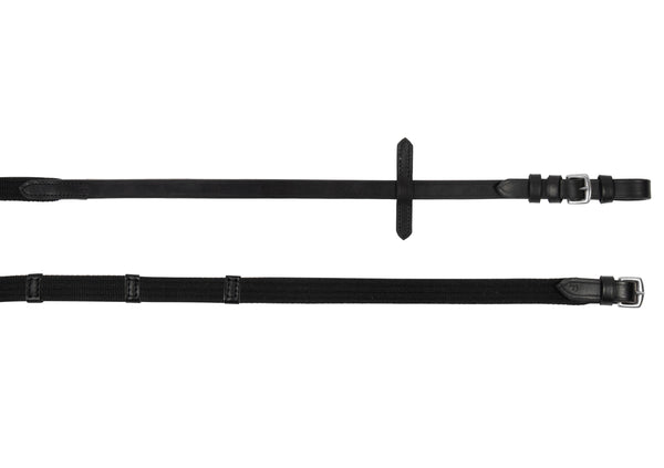 Zügel Gurt schwarz/silber 9 Stopper