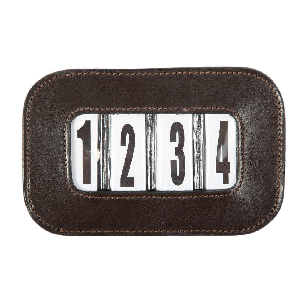 Kopfnummer Leder 4-Stellig braun