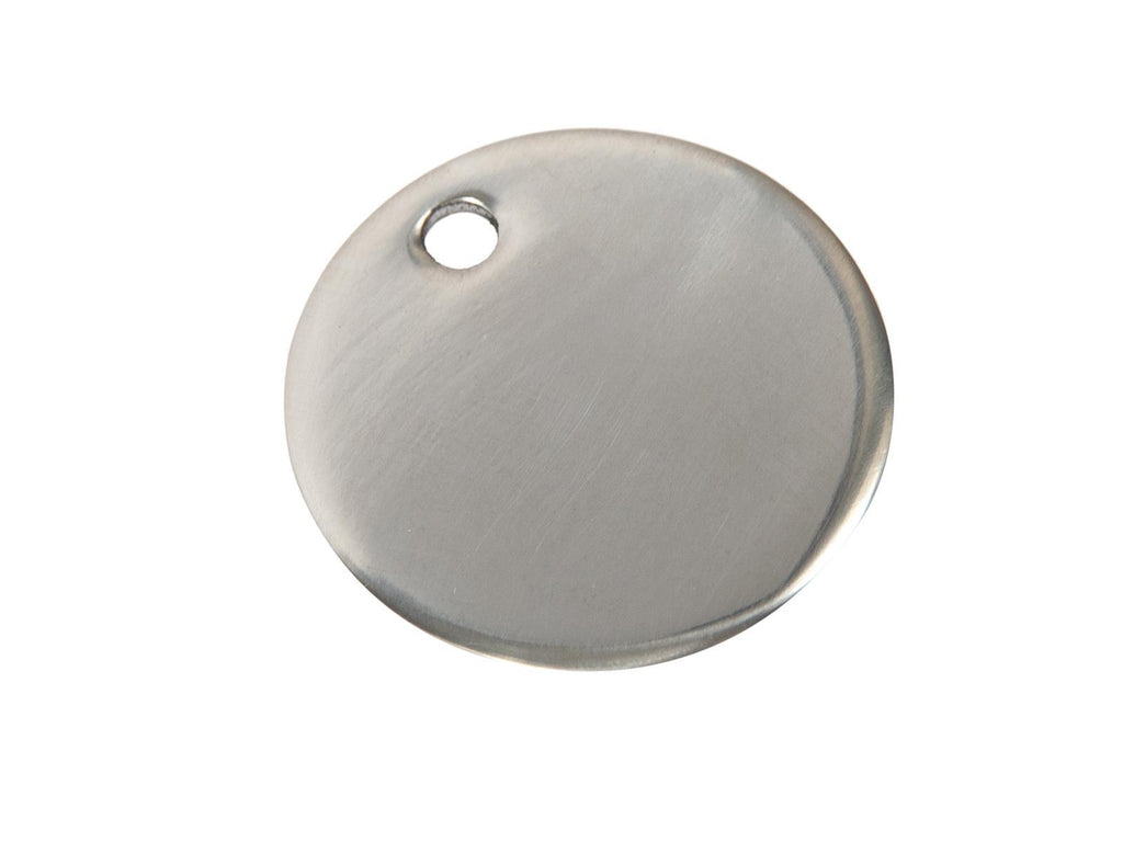 Hunde- und Pferdemarke rund für Gravur